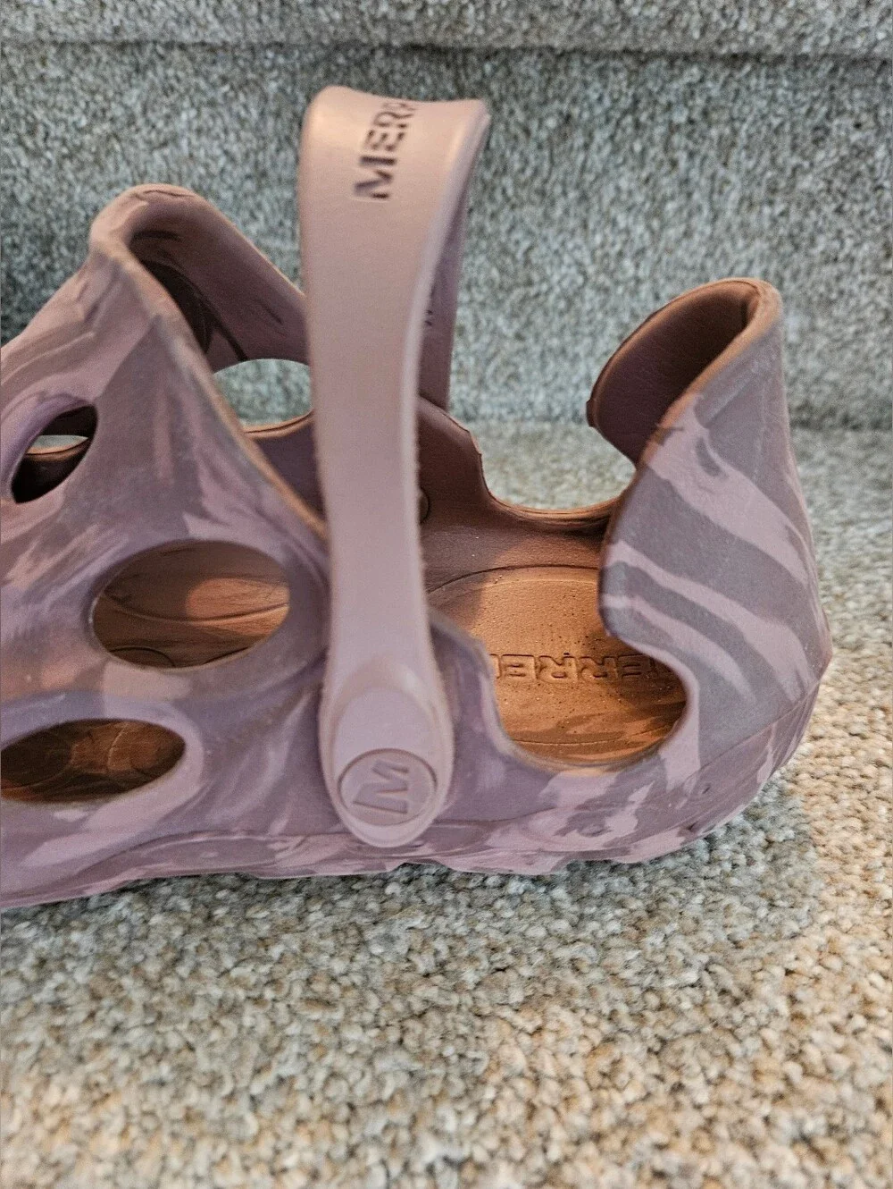 Merrell Perforated Slip-On Clog in Mauve